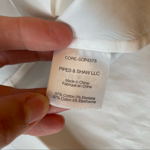 Veronica Beard short sleeve stretch poplin peplum shirt | size 10 - Picture 6 of 10